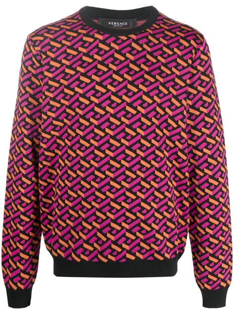 maglione versace costo|Versace Maglione La Greca .